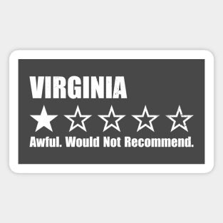 Virginia One Star Review Magnet